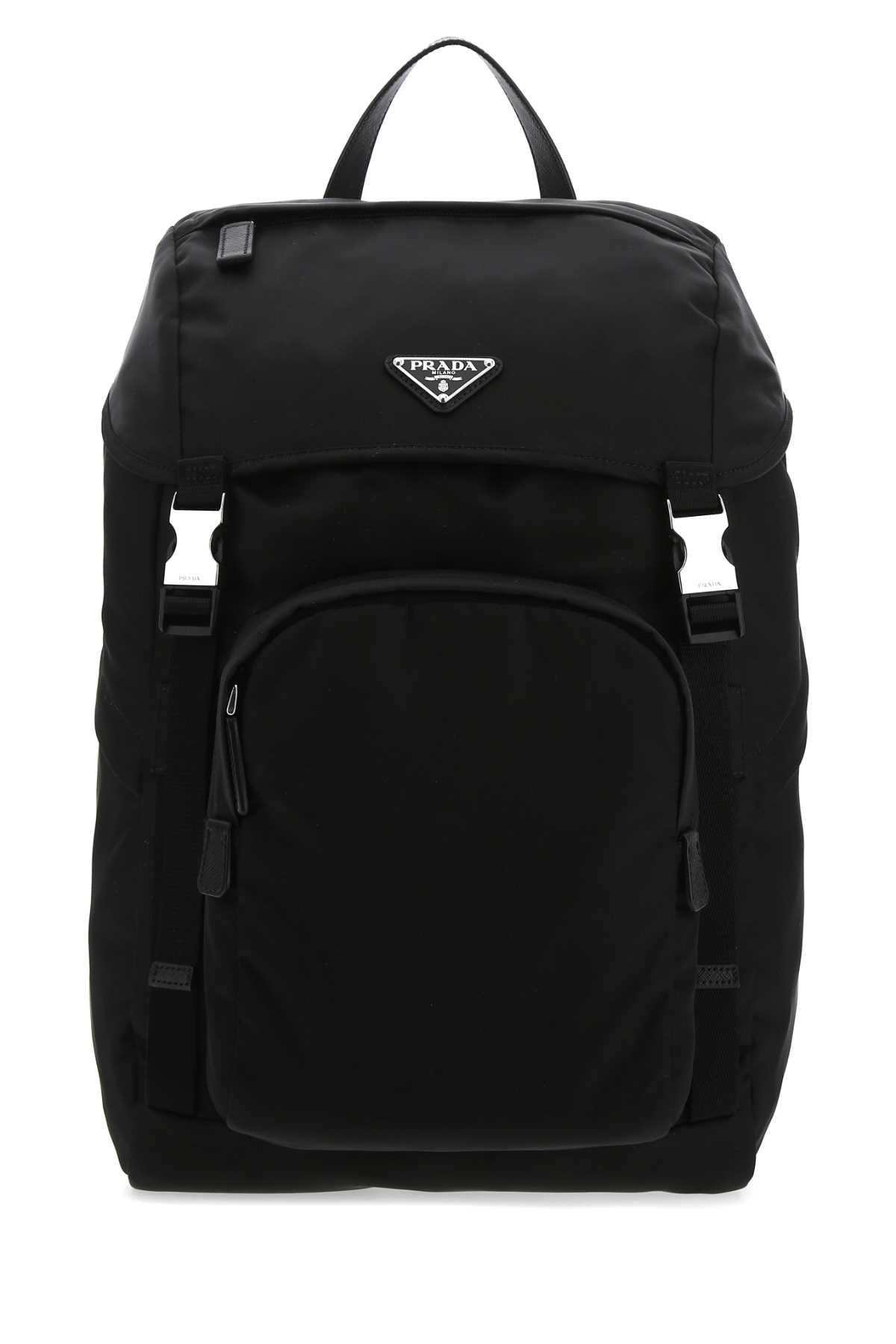 prada black backpack nylon