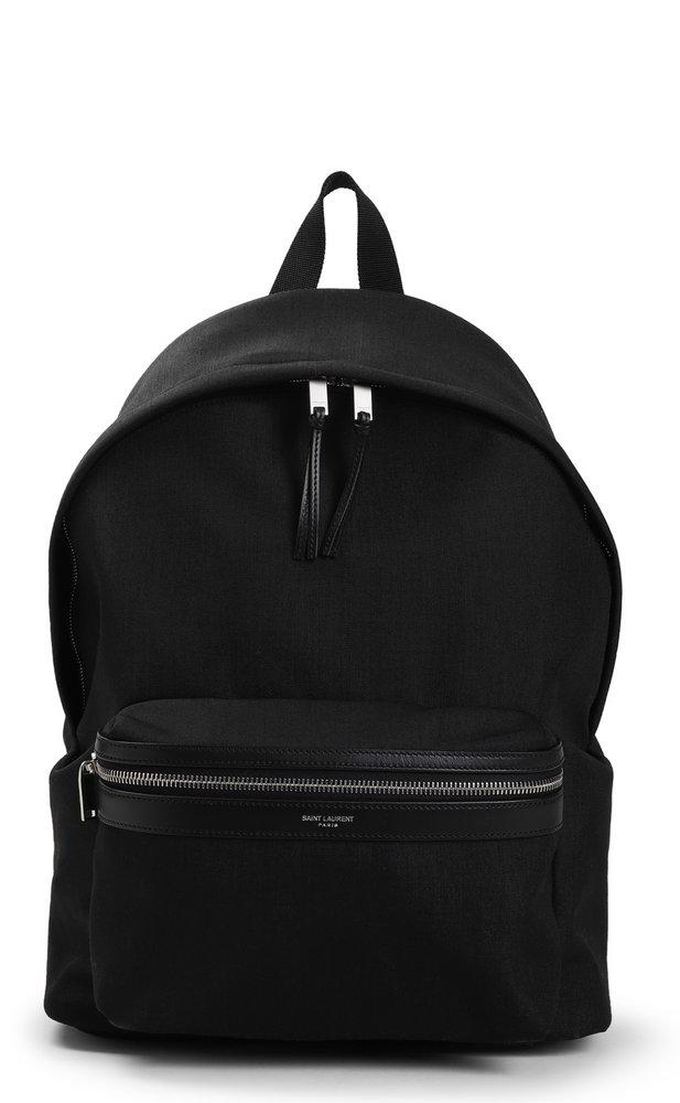 Saint Laurent Paris Zip-Up Backpack in Black | Lyst