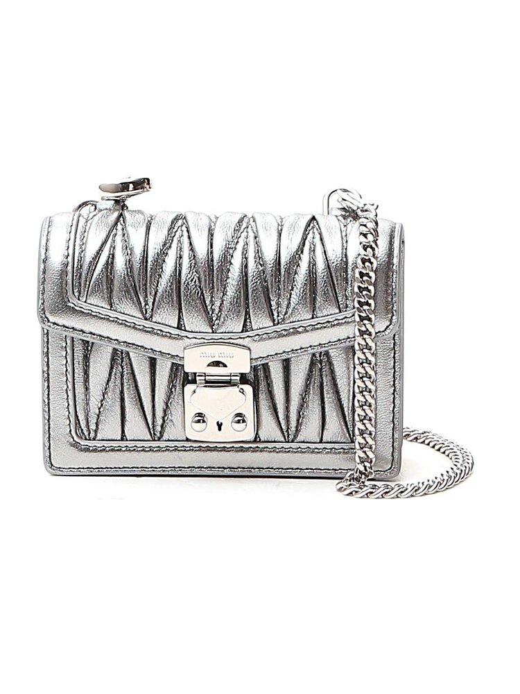 miu miu matelassé mini crossbody bag
