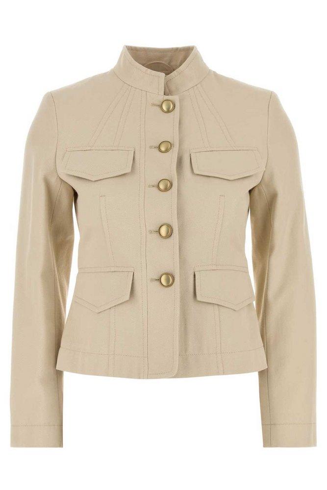 Weekend by Maxmara Astor1234 Button-Up Jacket in Natural