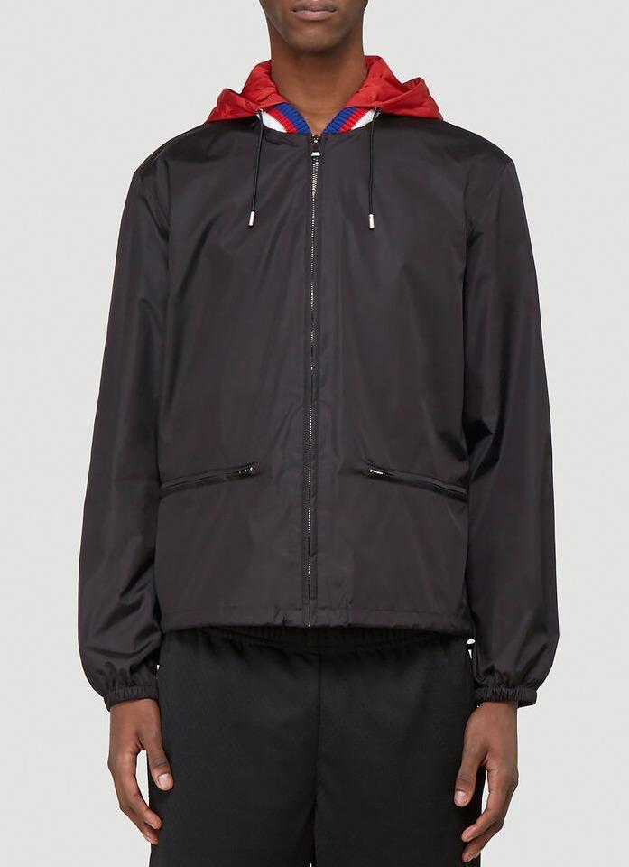 Gucci Logo-print Shell Windbreaker Jacket in Black for Men - Save 38% - Lyst