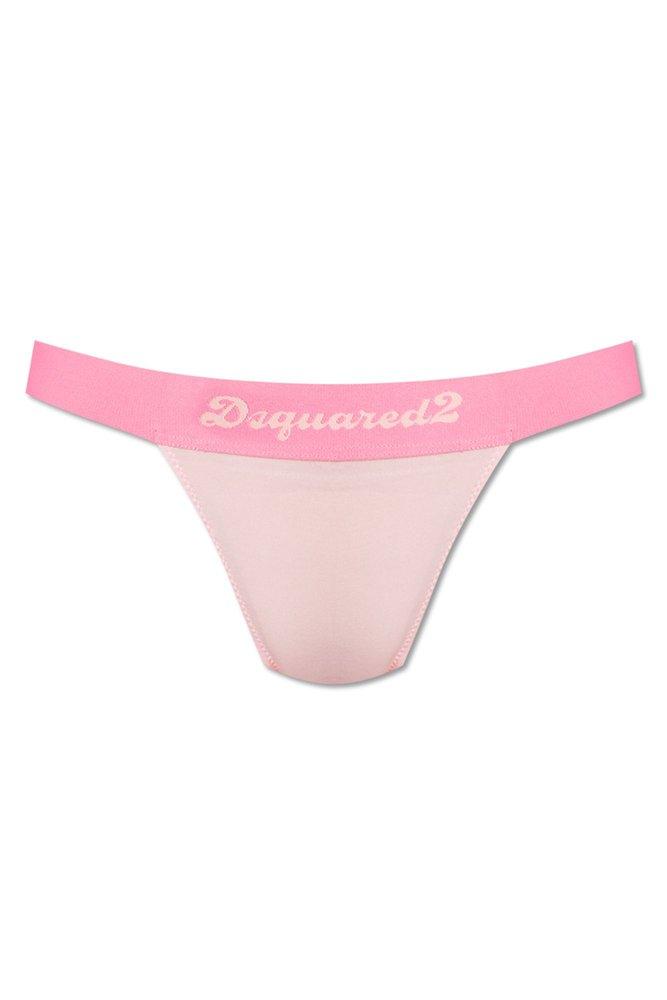 DSquared² Thong With Logo, in Pink | Lyst