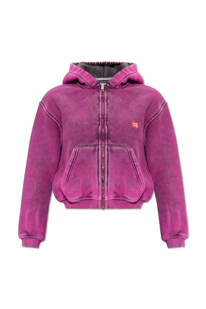 Alexander Wang Hoodie With Logo, in Pink | Lyst Alexander Wang Hoodie With Logo, in Pink | Lyst