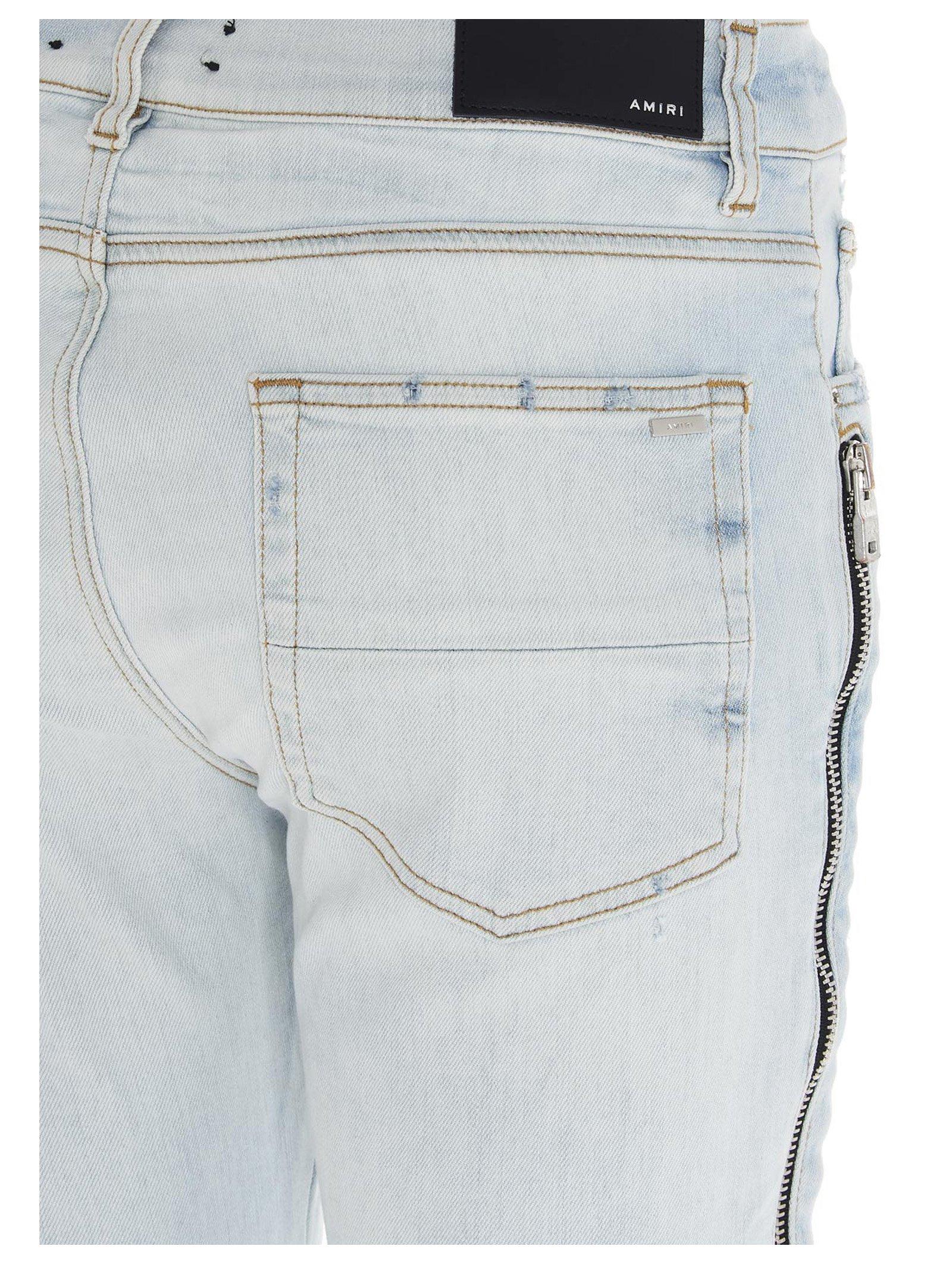 Amiri Denim Blue Bandana Mx2 Jeans for 