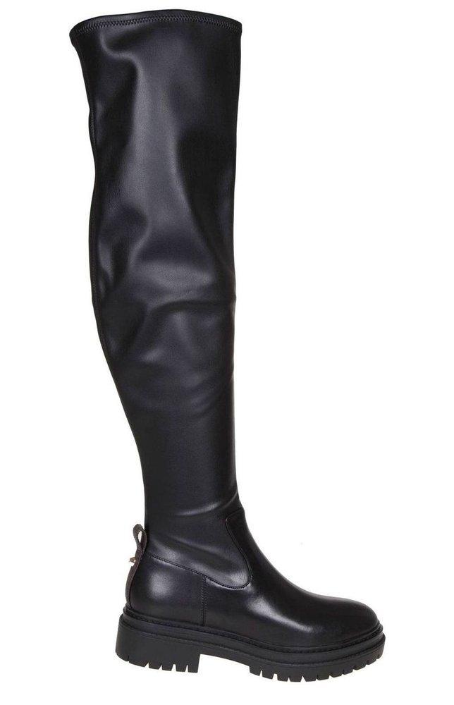 MICHAEL Michael Kors Cyrus Overtheknee Boots in Black Lyst UK