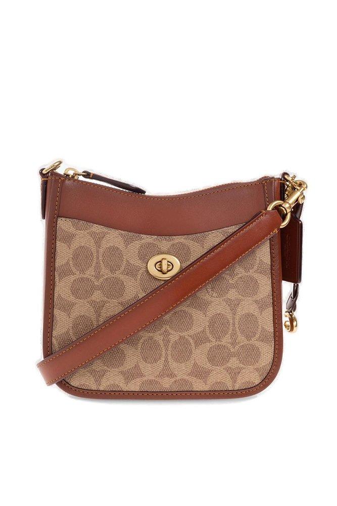 Twist leather crossbody bag