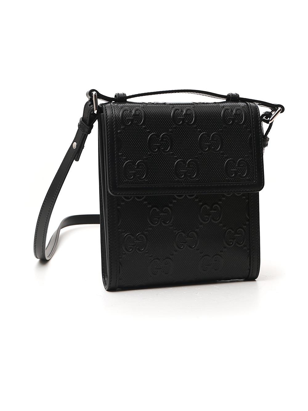gg embossed messenger bag