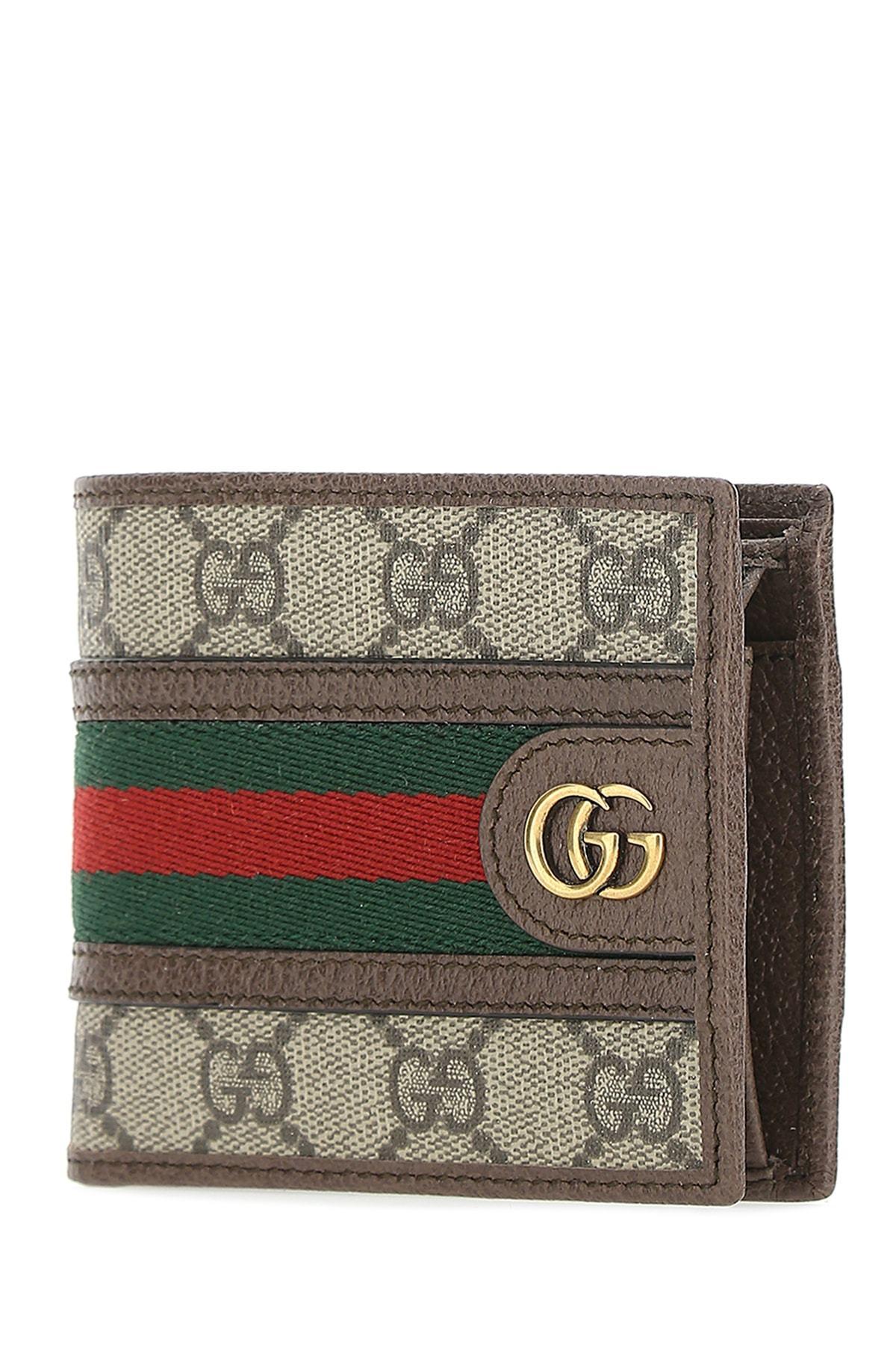 Gucci Canvas Wallet With Three Little 