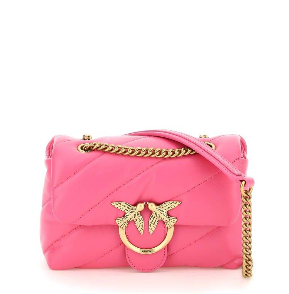 Pinko Love Puff Maxi Quilted Mini Crossbody Bag in Pink Lyst