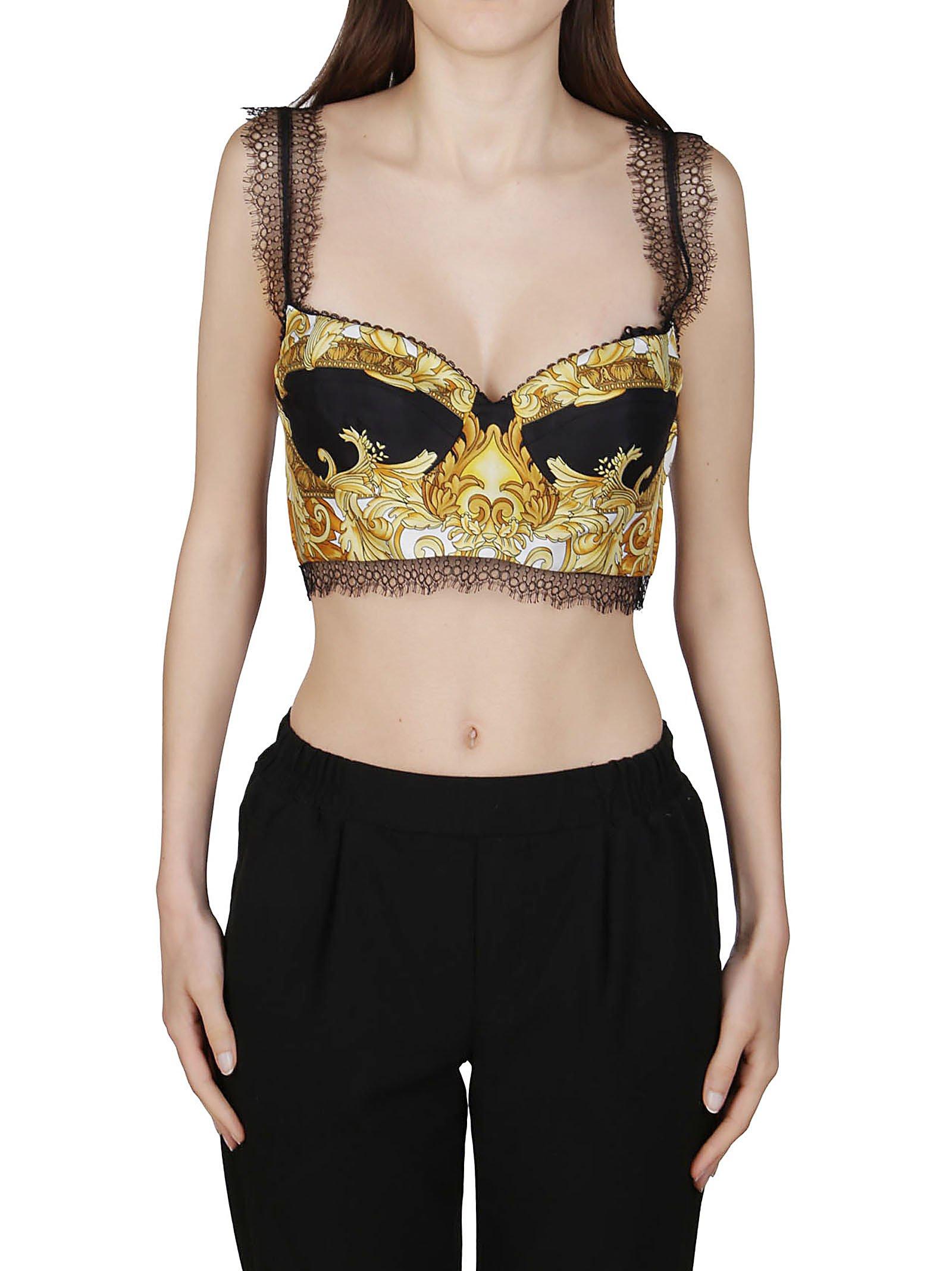 versace baroque bra top