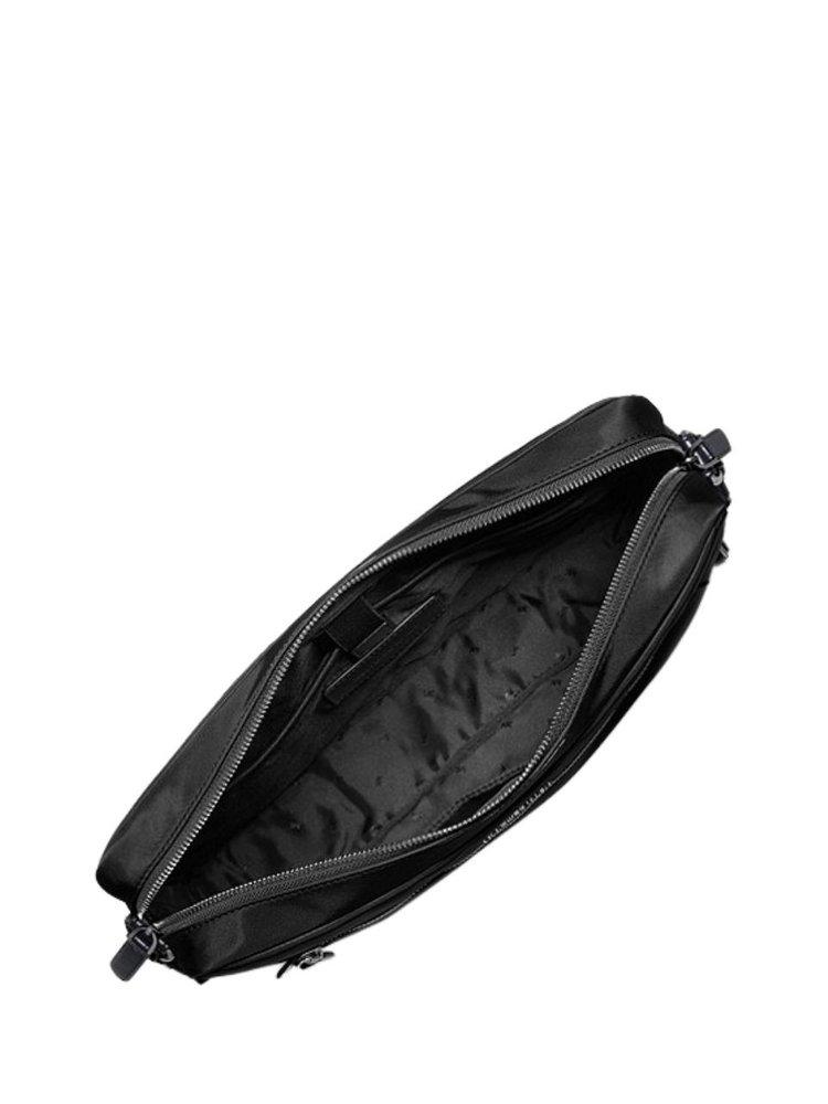 MICHAEL Michael Kors All Logo Strap Crossbody Bag in Black