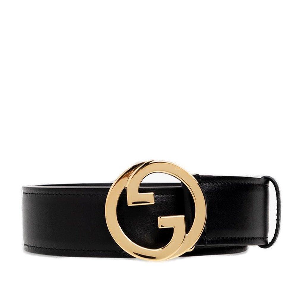 Gucci, Blondie 4cm Monogrammed Full-Grain Leather Belt