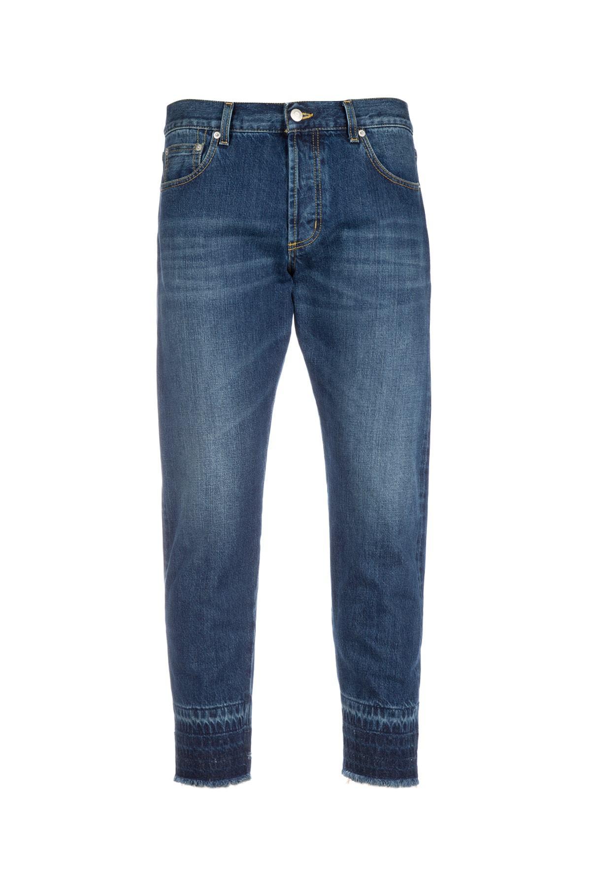 Alexander McQueen Mid-rise Denim Jeans in Blue for Men - Lyst