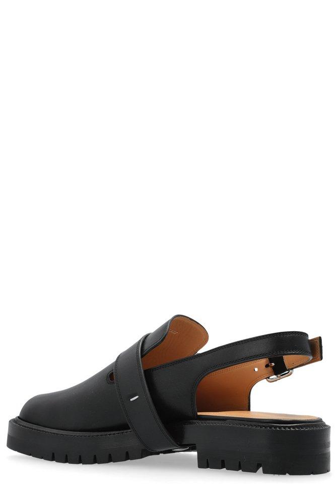 Lace-up rubber slides in black - Maison Margiela | Mytheresa
