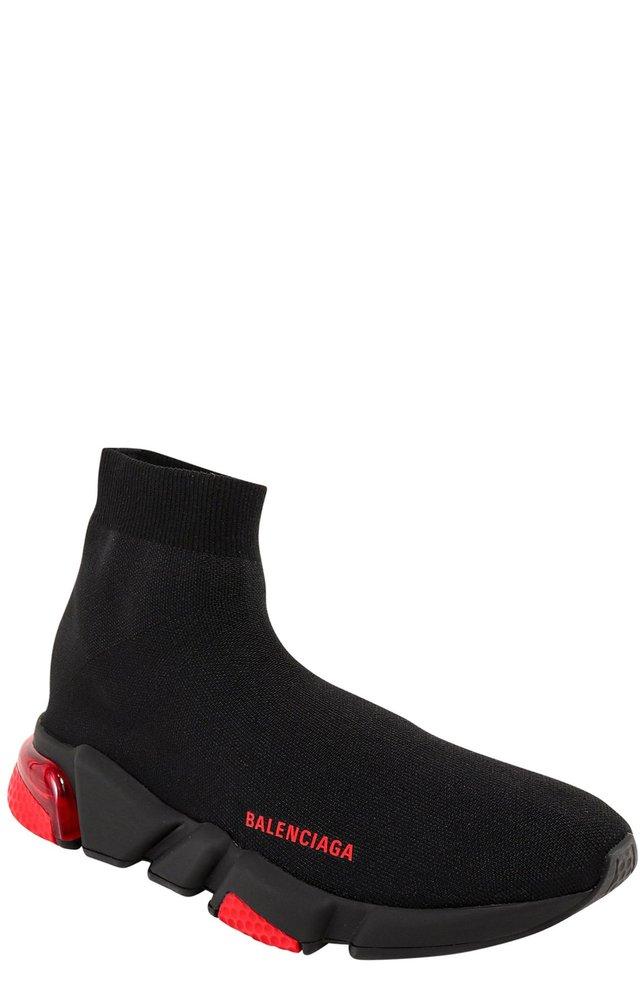 Balenciaga Leather Speed Lt Clear Sock Sneakers in Black Red (Black) for  Men - Save 59% | Lyst