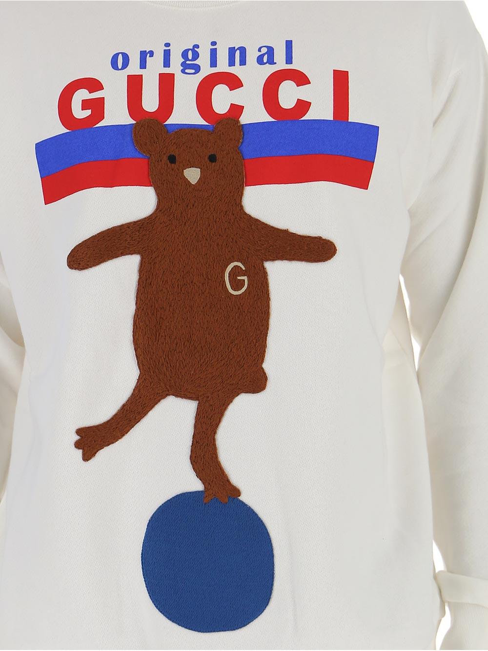 Gucci Original Bear Jumper in White | Lyst