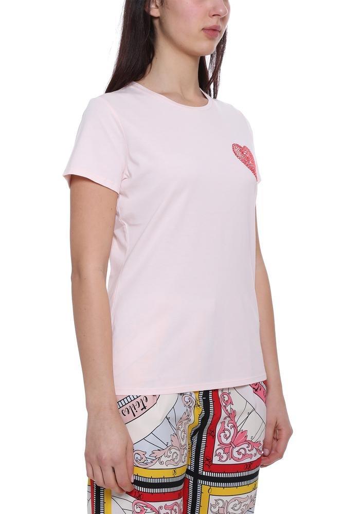 Tory Burch Heart Patch T-shirt in White | Lyst