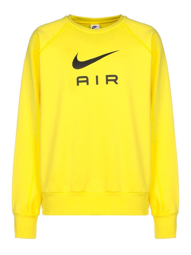 Nike French Terry Crewneck Sweatshirt in Yellow for Men | Lyst