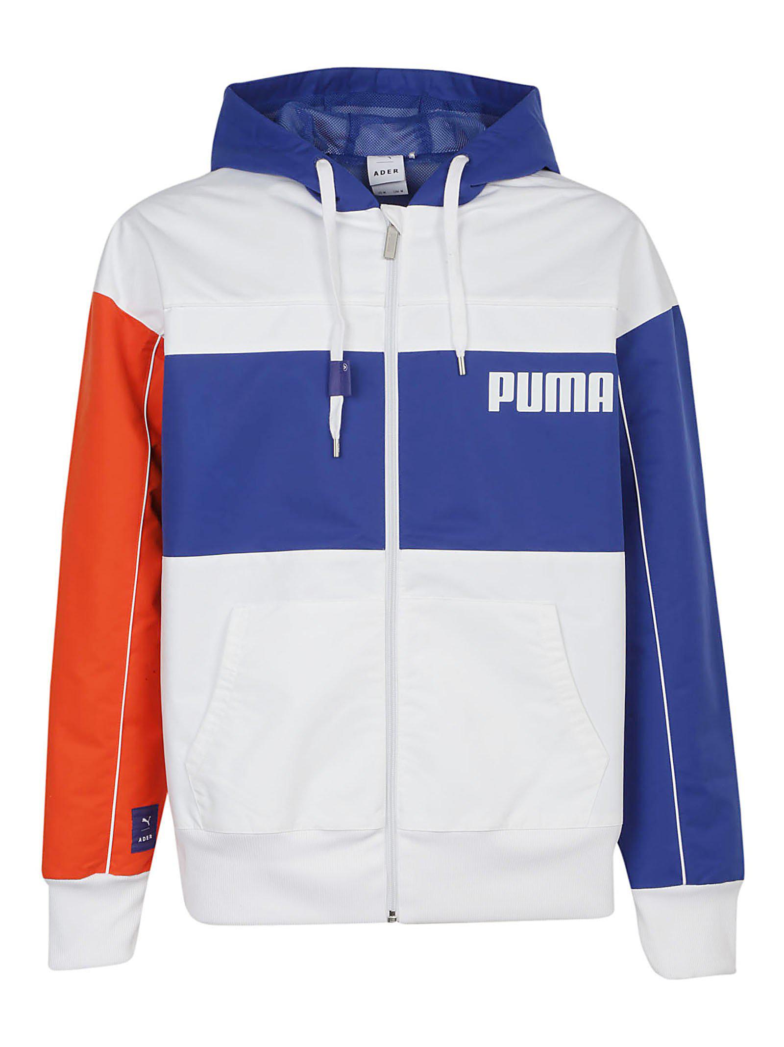 puma blue and white jacket