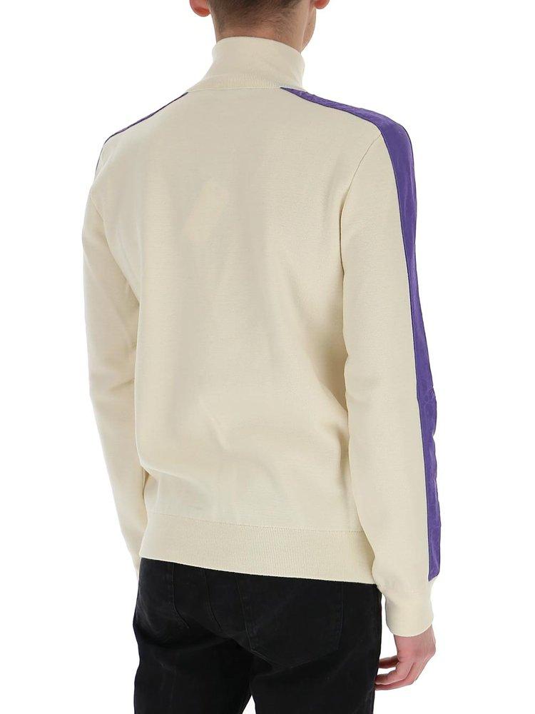 one sleeve oblique collar sweater