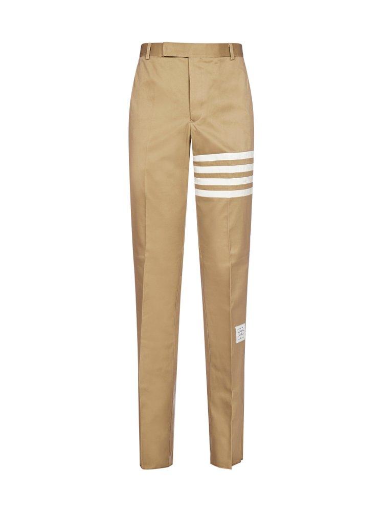 Thom Browne 4-bar Stripe Chino Trousers in Natural for Men | Lyst Canada