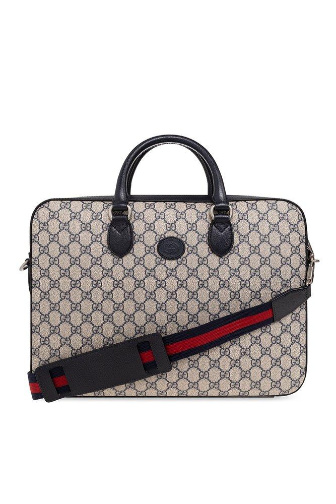 Gucci GG Monogram Laptop Bag in Black for Men | Lyst UK