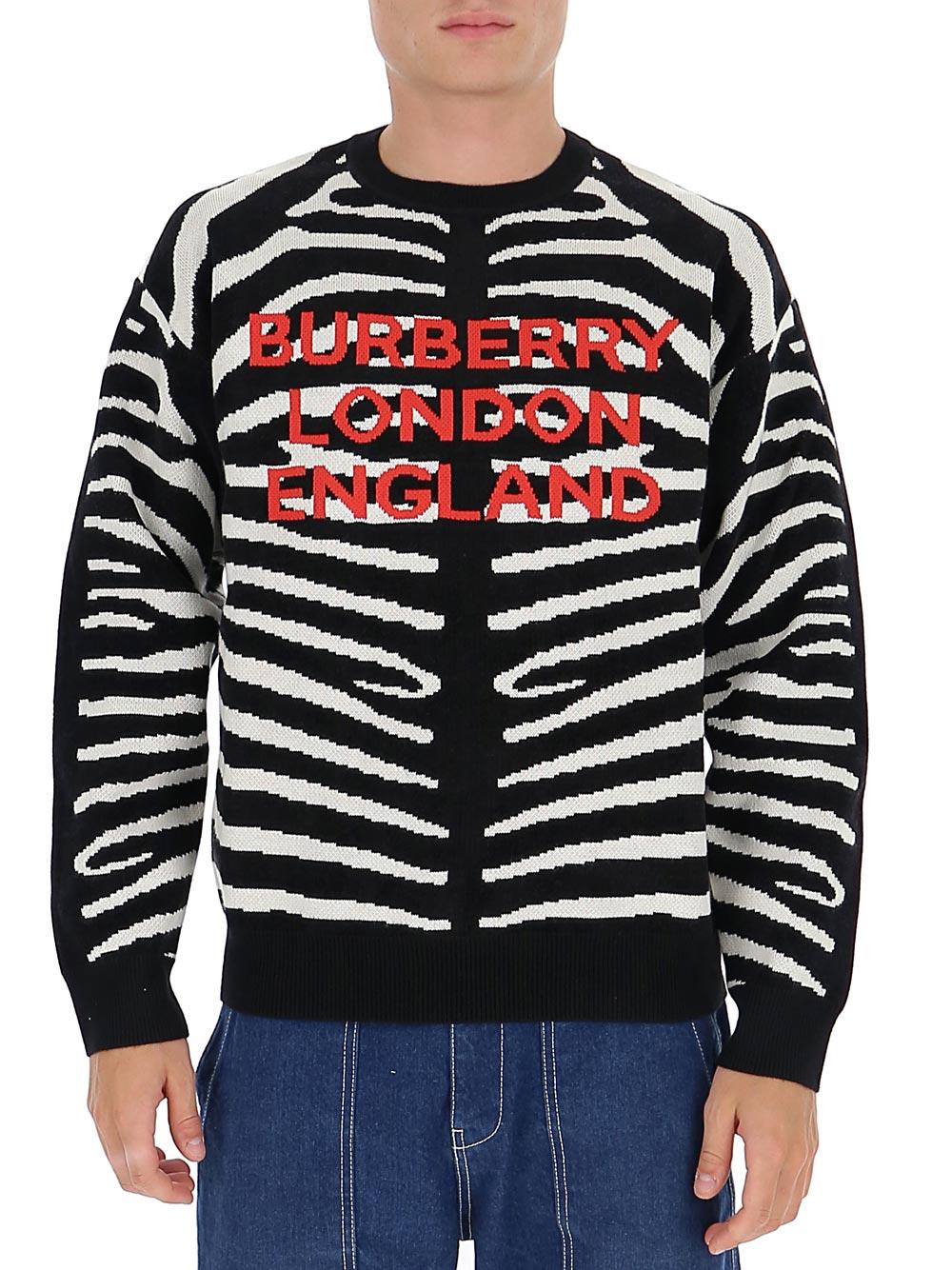 burberry zebra sweater