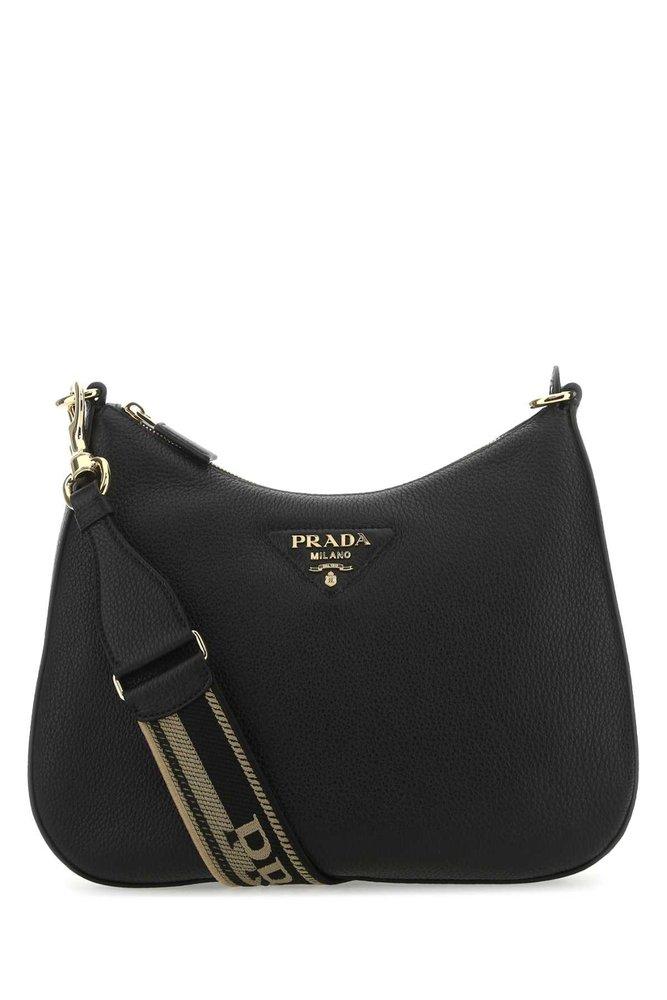 Prada Hobo Shoulder Bag in Black | Lyst
