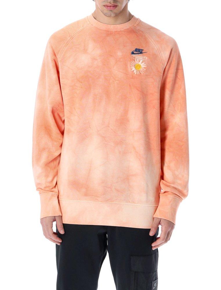 Nike Sportswear French Terry Sweatshirt in Orange for Men | Lyst