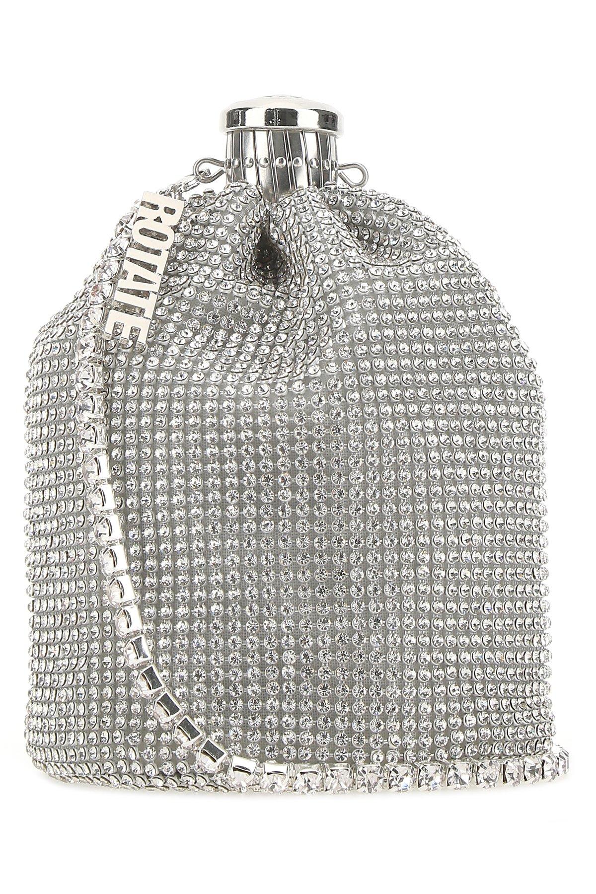Hotel Fancy kjole gå på arbejde ROTATE BIRGER CHRISTENSEN Cassie Rhinestone-embellished Bucket Bag in  Metallic | Lyst