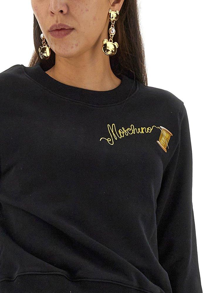 Moschino Sweatshirt With Logo in Black | Lyst