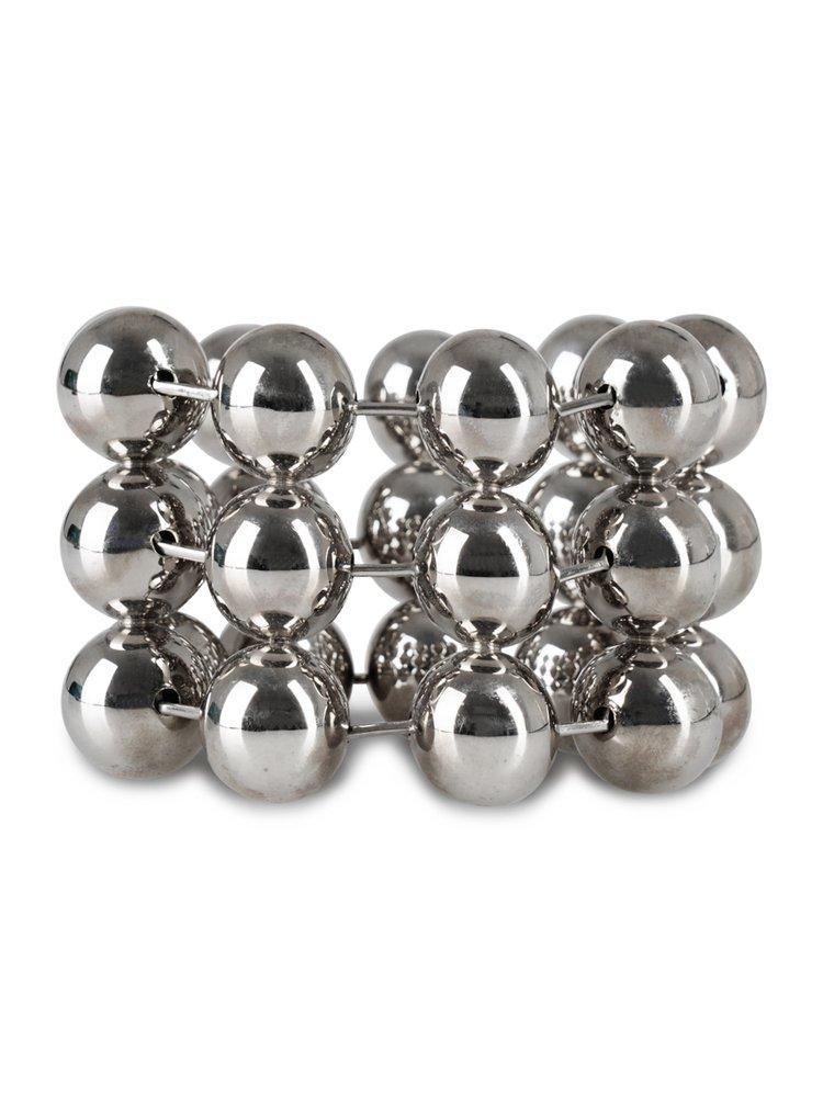 Balenciaga Bb Metal Cuff - Silver