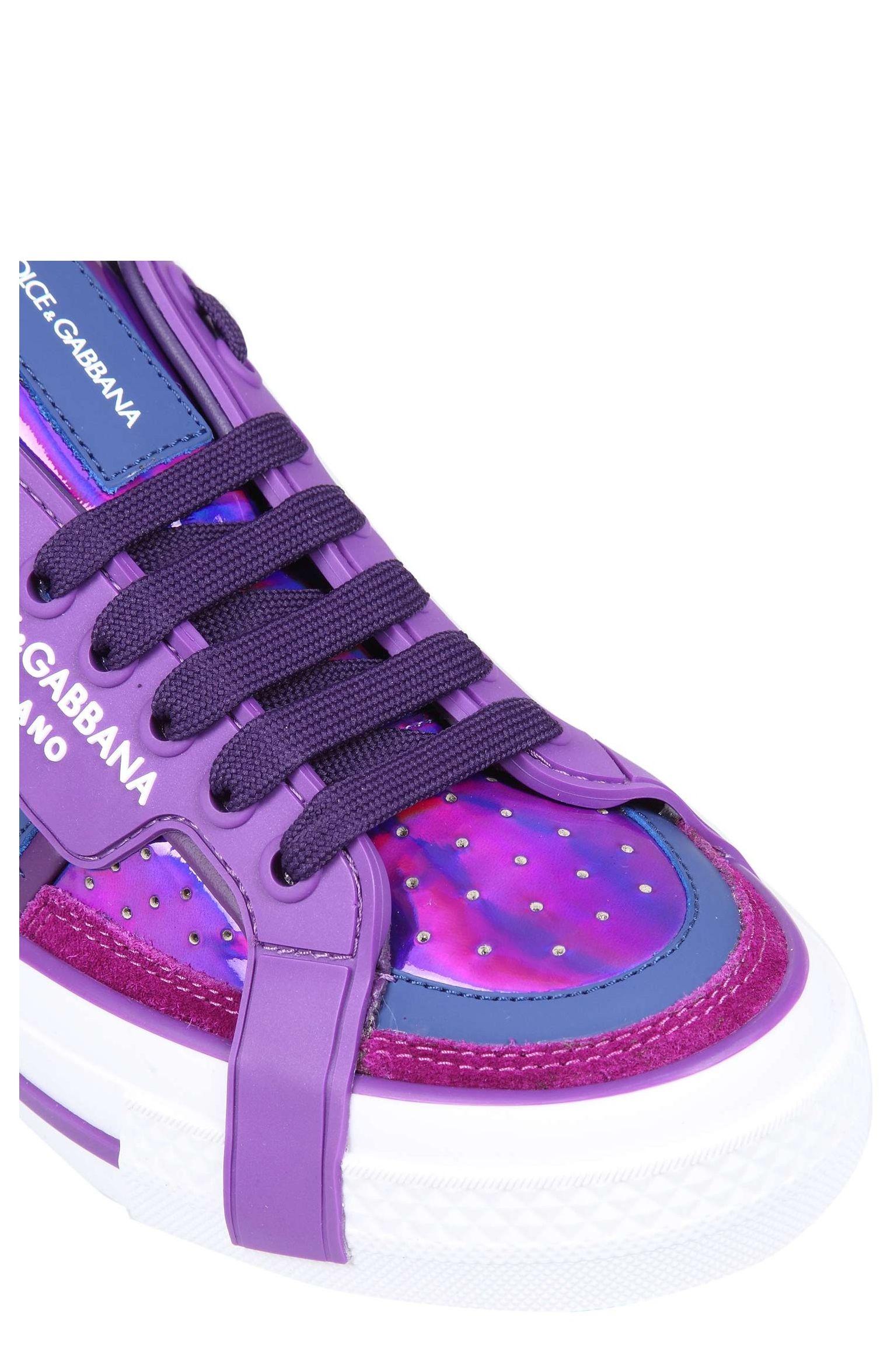 Dolce & Gabbana Custom 2.zero Sneakers in Purple | Lyst