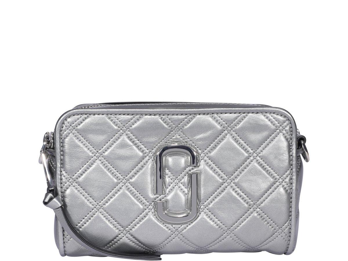 Marc Jacobs The Quilted Softshot 21 Berry Leather Cross-Body Bag