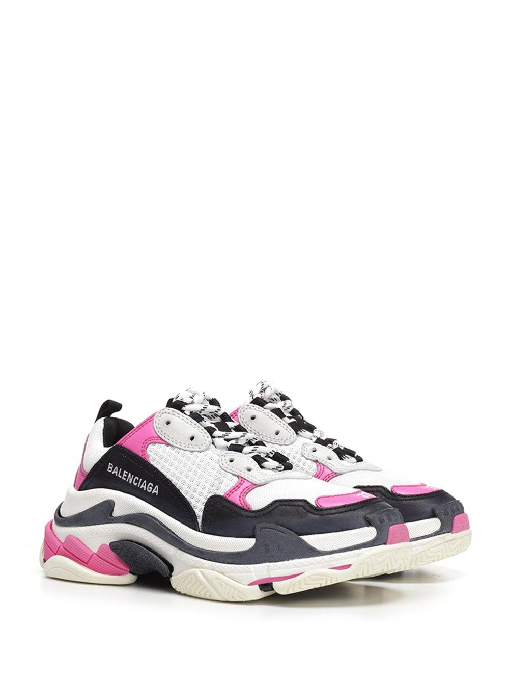 Balenciaga Leather Triple S Trainers - Lyst
