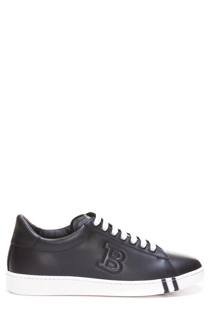 Bally Asher Logo Embossed Low-top Sneakers in Black for Men | Lyst