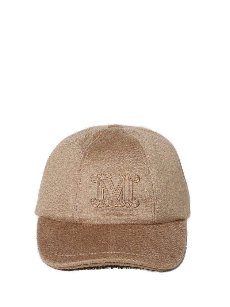 Max Mara Logo Detailed Baseball Cap In Natural Lyst Uk