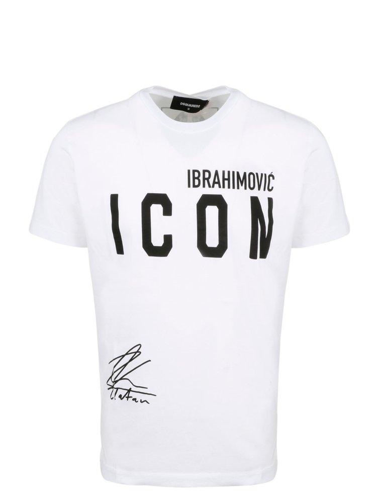 DSquared² X Ibrahimovic Icon T-shirt in White for Men | Lyst