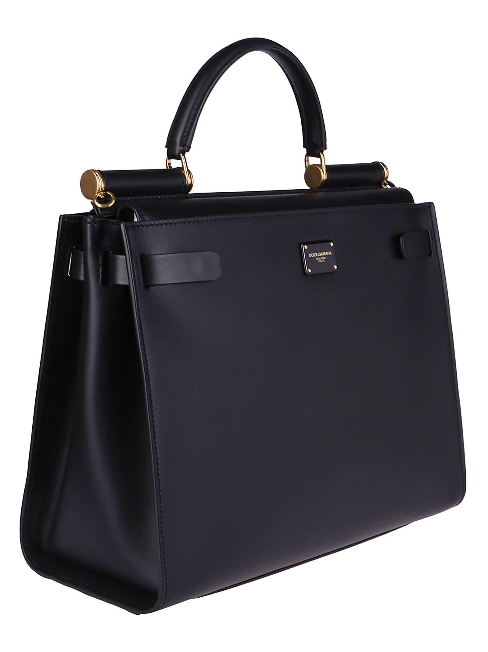 Large Sicily handbag in Black