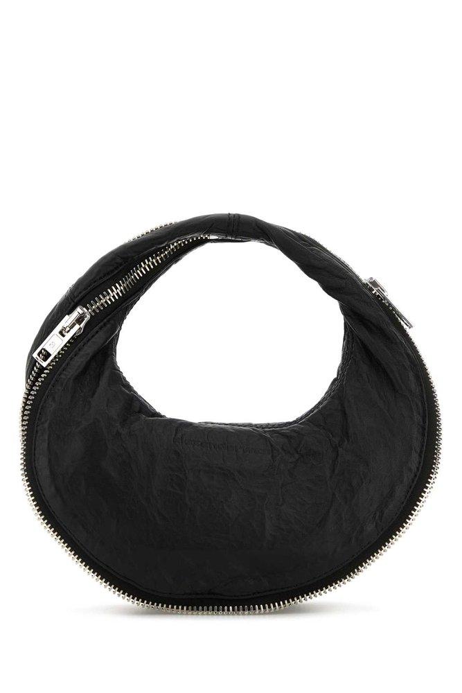 Alexander Wang Black Leather Twist Handbag | Lyst