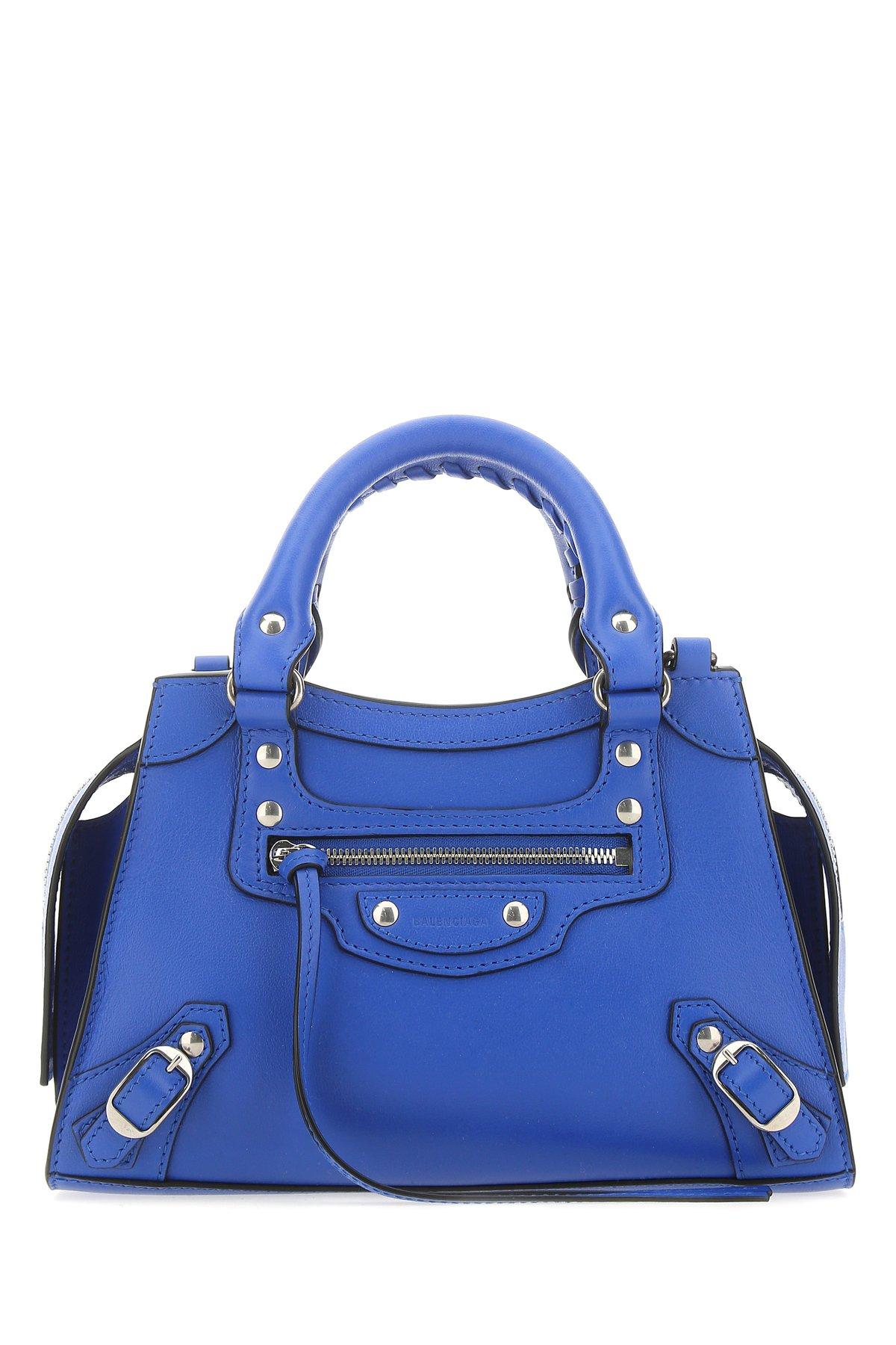 Balenciaga - Authenticated Neo Classic Handbag - Leather Blue Plain for Women, Very Good Condition