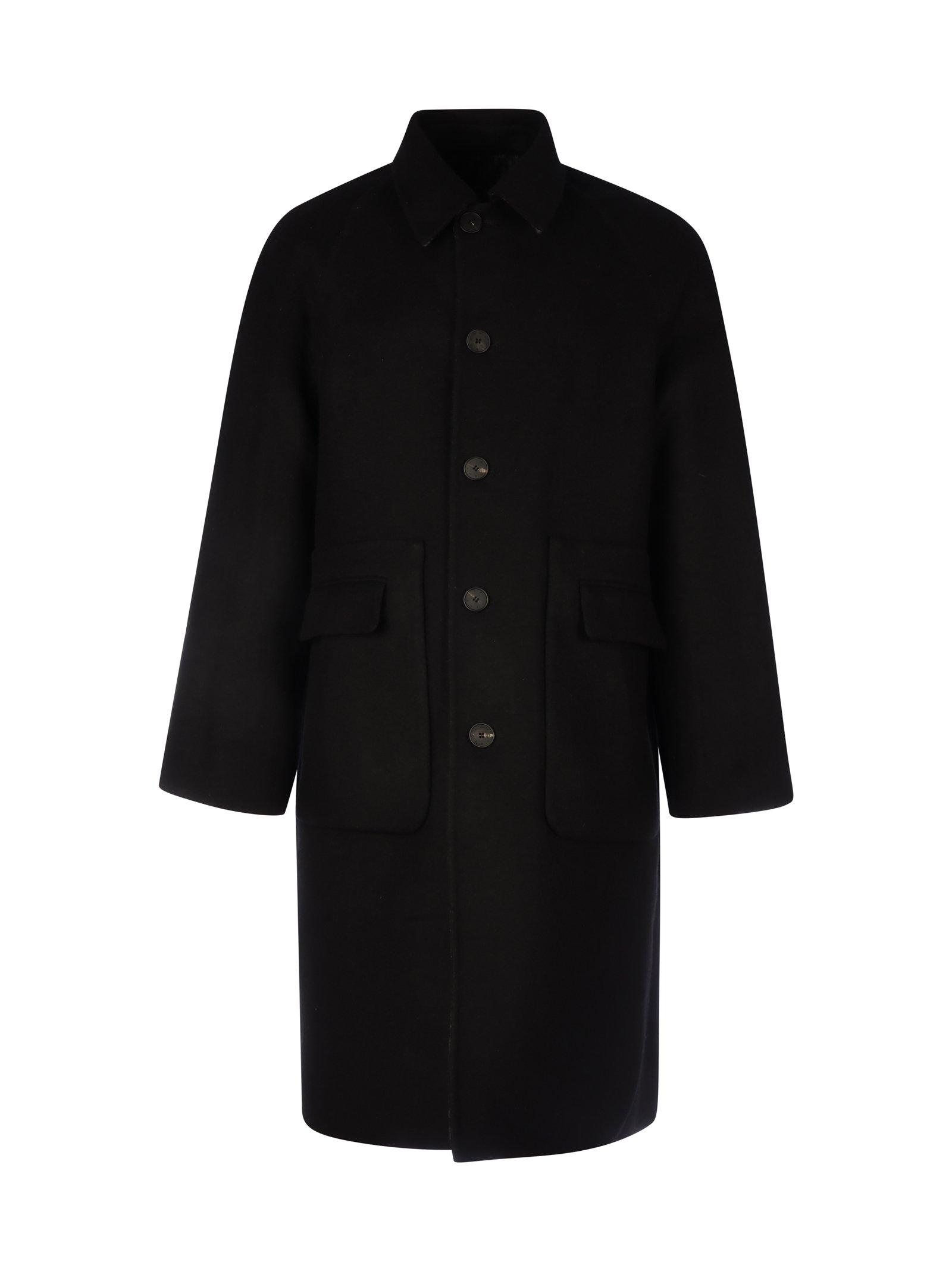 Givenchy Wool Chain Reversible Coat In Jacquard in Black for Men - Save ...