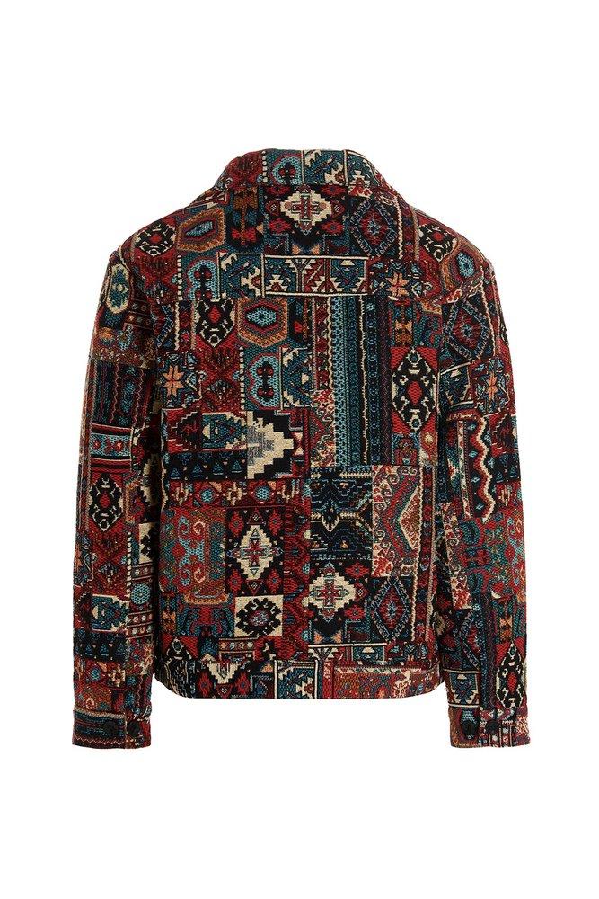 ANDERSSON BELL Jacquard Button-up Trucker Jacket for Men | Lyst