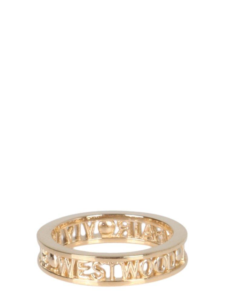 Vivienne Westwood Westminster Logo Detailed Ring in Metallic | Lyst UK
