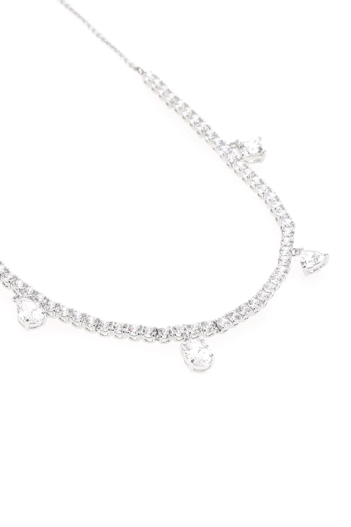 Swarovski Tennis Deluxe Mixed Choker Necklace in Metallic | Lyst