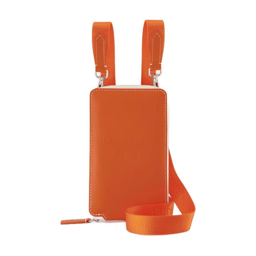 アクセサリーその他 Fox Neck Wallet - Maison Kitsune - Orange - Leather Maison Kitsuné Wallets and cardholders for Women | Online
