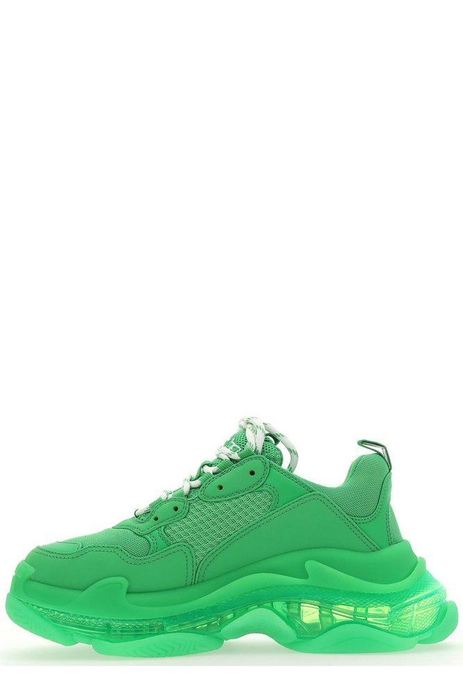 balenciaga lime green triple s