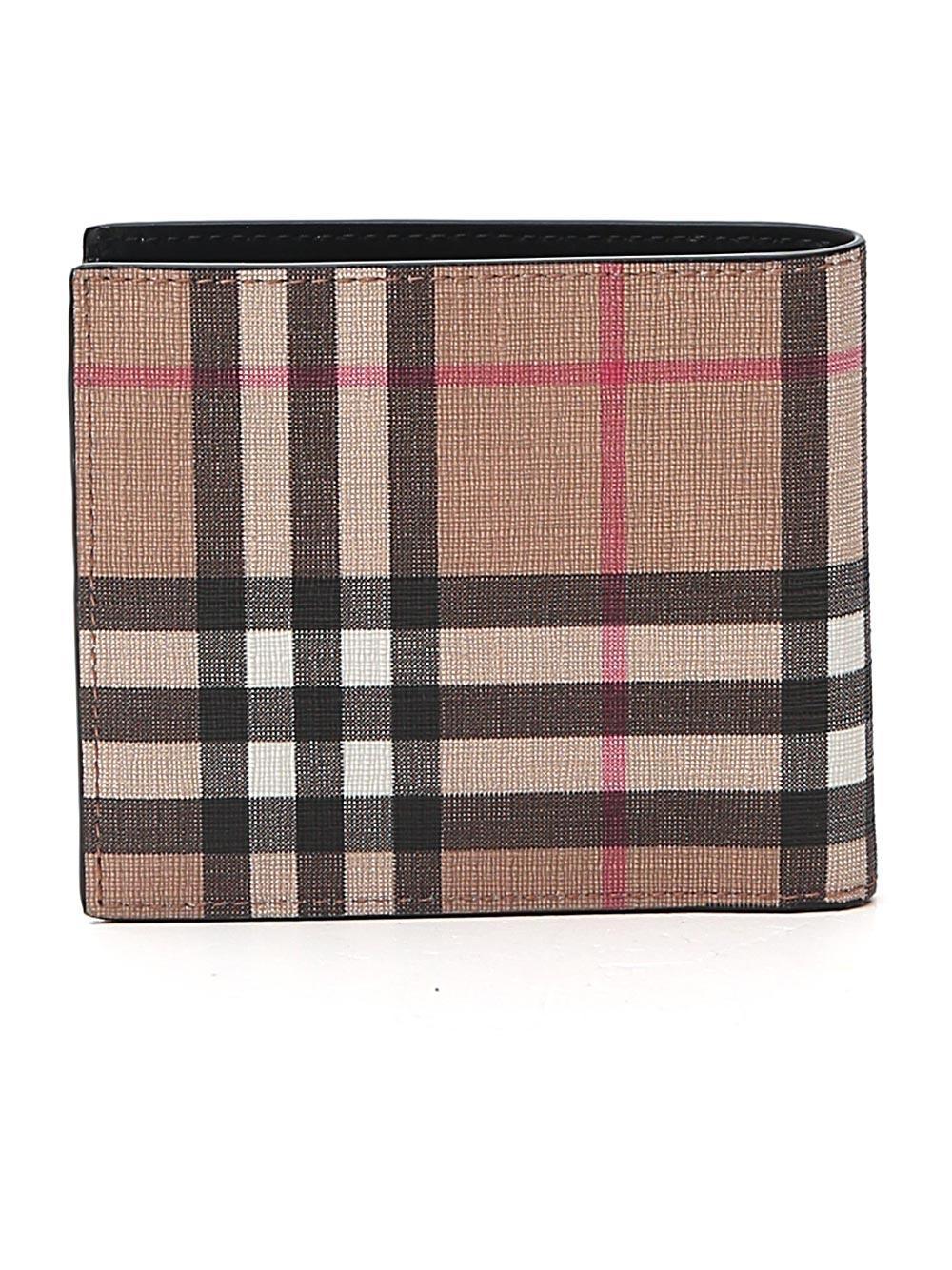 Burberry Vintage Check E-canvas Continental Wallet in Beige 