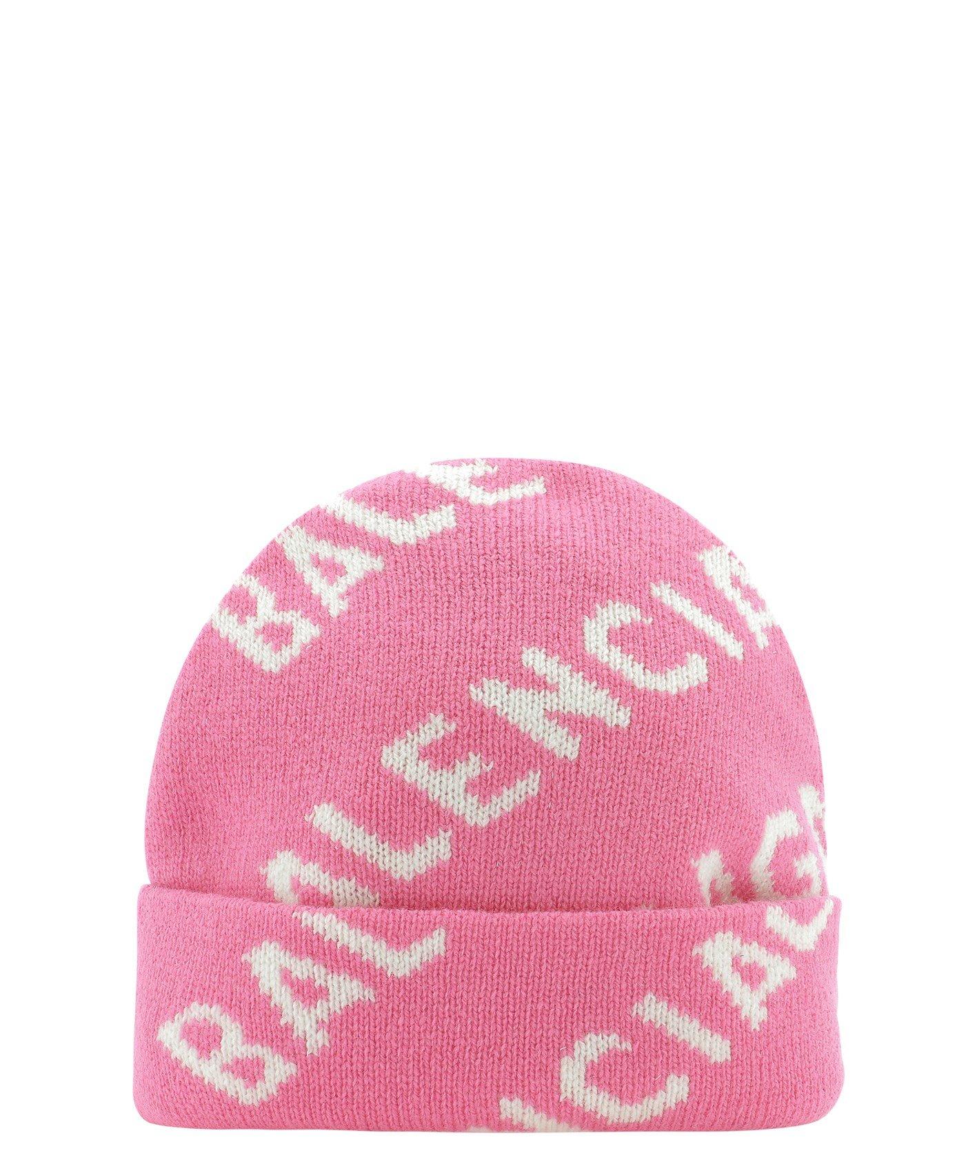 Balenciaga Intarsia Wool-blend Beanie 