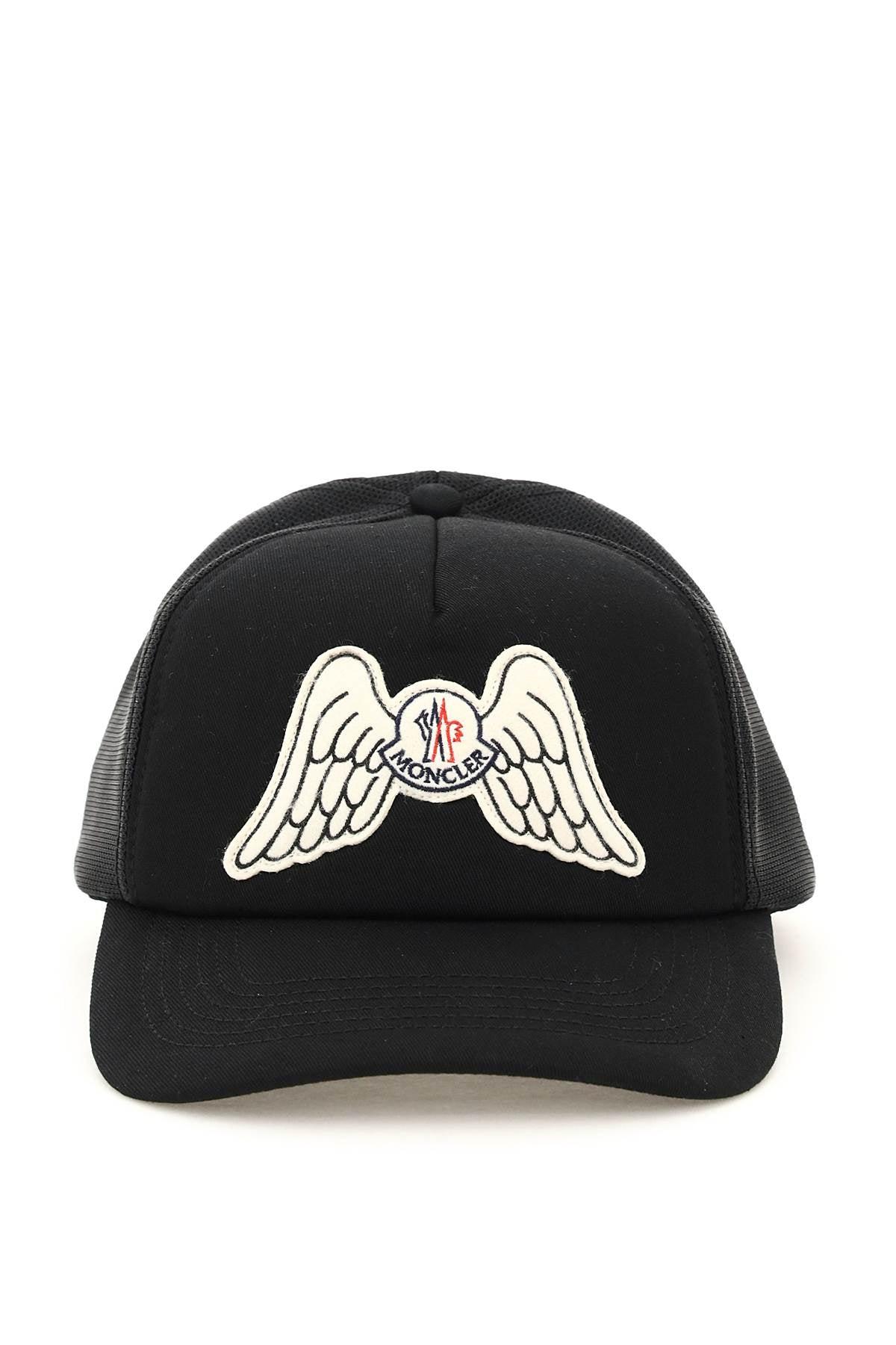 Moncler Genius Moncler X Palm Angels Logo Patch Baseball Cap in Black | Lyst